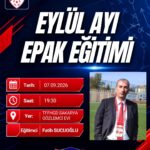 EYLÜL AYI EPAK EĞİTİMİ